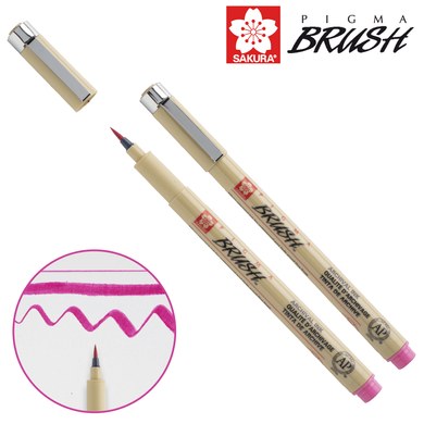 Лінер-пензель PIGMA Brush, Рожевий, Sakura - 1