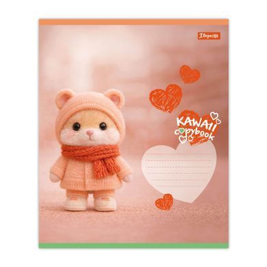 Тетрадь школьная 1Вересня Kawaii notebook А5 12 листов клетка - 4