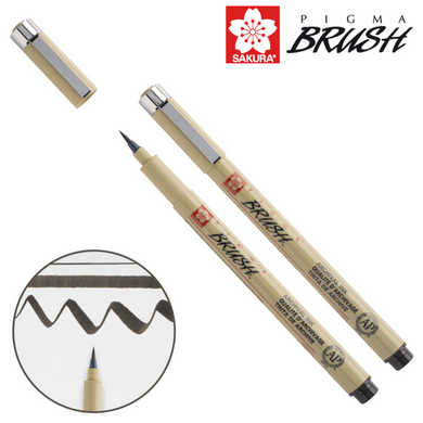 нер-пензель PIGMA Brush, Рожевий, Sakura - 2