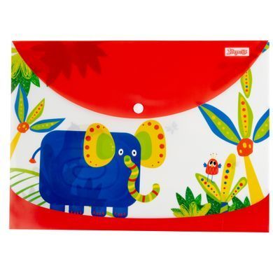 Папка-конверт 1 Вересня Zoo Land А4 на кнопці - 2