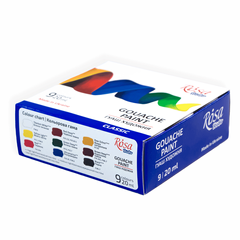 Набор гуашевых красок CLASSIC 9х20мл ROSA Studio - 1