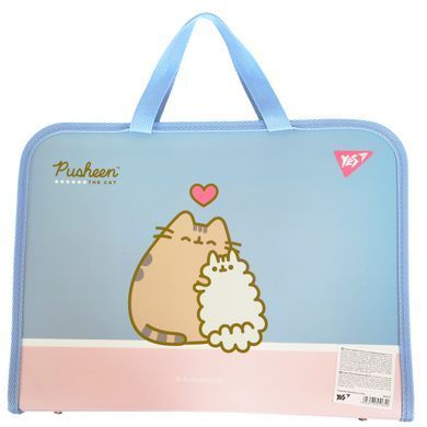 Папка-портфель Yes FC на блискавці з тканинними ручками Pusheen - 2