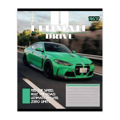 Тетрадь школьная Yes Ultimate drive А5 12 листов клетка - 5