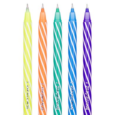 Ручка шариковая 1 Вересня Spin 6 0,6 мм синяя - 3