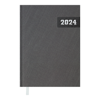 Щоденник датований 2024 MANLY, A5, сірий - 2