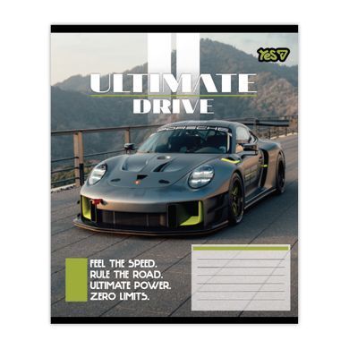Тетрадь школьная Yes Ultimate drive А5 12 листов клетка - 4
