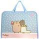 Папка-портфель Yes FC на блискавці з тканинними ручками Pusheen - 1