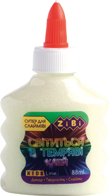 Клей СВЕТЛЯЧОК (для слаймов) белый на PVA-основе, люминесцентный, 88 мл - 2