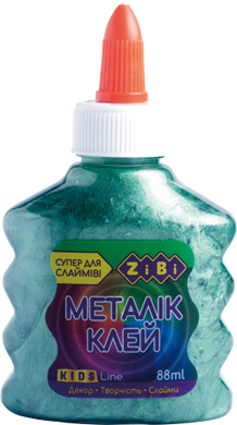 Клей МЕТАЛЛИК (для слаймов) зеленый на PVA-основе, 88 мл - 2