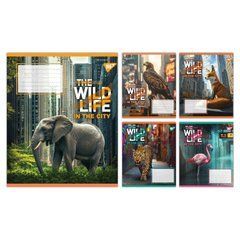 Зошит учнівський шкільний Yes The wild in the city А5 24 аркушів клітинка - 1