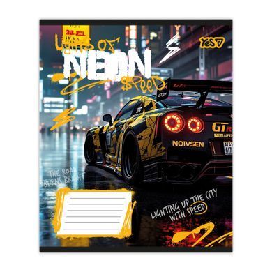 Тетрадь школьная Yes Neon А5 24 листов клетка - 2