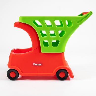 Іграшка дитяча "Дитячий автомобіль із кошиком" Червоний/Салатовий DOLONI - 2