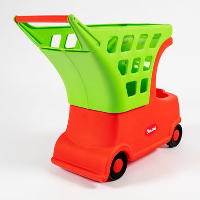Іграшка дитяча "Дитячий автомобіль із кошиком" Червоний/Салатовий DOLONI - 3