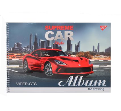 Альбом для малювання А4 30 Yes Спіраль Supreme Cars - 1