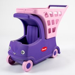 Іграшка дитяча "Дитячий автомобіль із кошиком" Фіолетовий/Рожевий DOLONI - 1