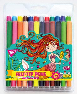Фломастери YES 24 кольорів "Rachel Mermaid" - 1