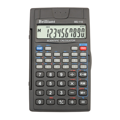 Калькулятор інженерний Brilliant BS-110, 8 + 2 розрядів, 56 функцій - 1