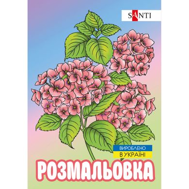 Розмальовка SANTI антистрес Флористика 12 стор - 1