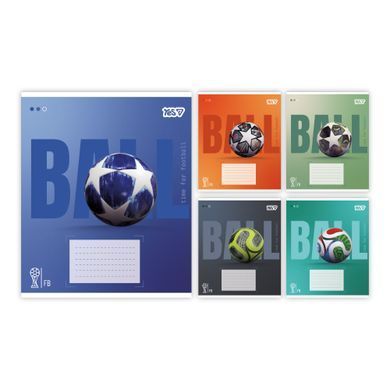 Тетрадь школьная Yes Ball А5 12 листов линия - 6