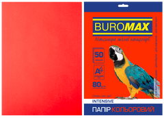 Папір кольоровий INTENSIVE, червоний, 50 арк., А4, 80 г/м&sup2; - 1
