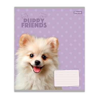 Тетрадь школьная 1Вересня Puppy friends А5 12 листов линия - 3