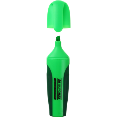 Текст-маркер NEON, зелений, 2-4 мм, з гум. вставками - 1