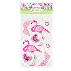 Набор аппликаций Santi из кристаллов самоклеющихся &laquo;Two flamingos&raquo;, 9.5*15 см. - 1