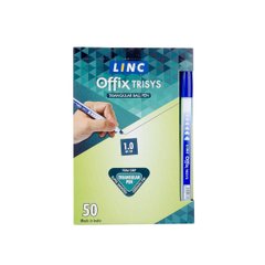 Ручка кулькова LINC Offix Trisys 1,0 мм синя - 1