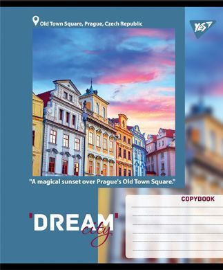 Зошит учнівський загальний Yes Dream City А5 96 аркушів клітинка - 3