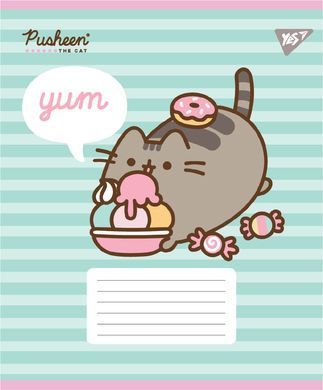 Тетрадь ученическая школьная Yes Pusheen Candy А5 12 листов линия - 4