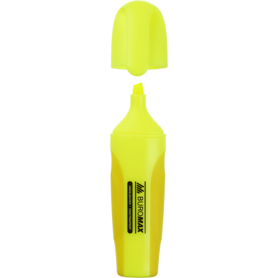 Текст-маркер NEON, жовтий, 2-4 мм, з гум. вставками - 1