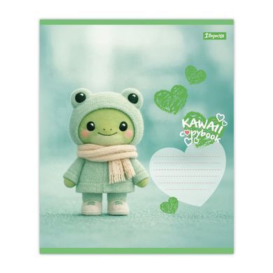 Тетрадь школьная 1Вересня Kawaii notebook А5 12 листов косая линия - 3