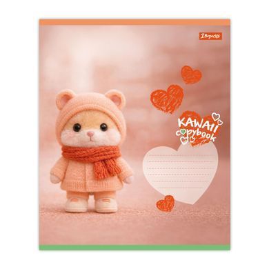 Тетрадь школьная 1Вересня Kawaii notebook А5 12 листов косая линия - 2