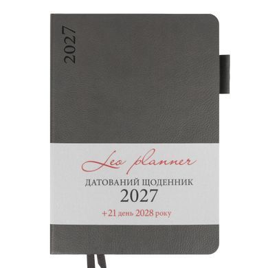 Ежедневник Leo Planner Binario A5 датированный 2027 мягкий графит 368 страниц - 8