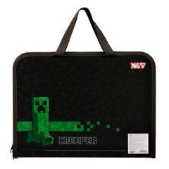 Папка-портфель Yes Minecraft Mining FC на молнии с тканевыми ручками - 1