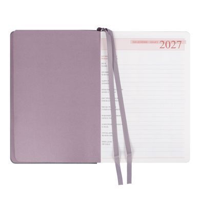 Ежедневник Leo Planner Binario A5 датированный 2027 мягкий лиловый хамелеон 368 страниц - 5