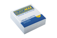Блок белой бумаги для записей, JOBMAX 90х90х30 мм, склеенный - 1