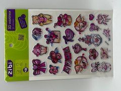3D наліпки Рожеве кохання 19 см, KIDS Line - 1