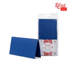 Набір заготовок для листівок 5шт 21х10,5см №4 темно-синій 220г/м2 ROSA TALENT - 1