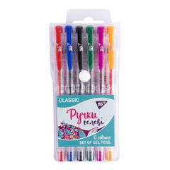 Ручки гелевые YES Classic набор 6 шт - 1