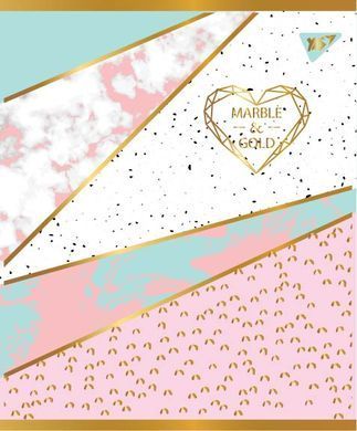 Тетрадь А5 48 Кл. YES Marble&Gold - 3