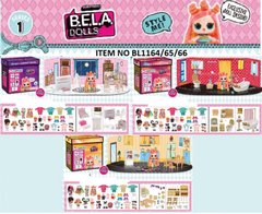 Игровой набор "Bella Dools" (мебель. Кукла 7.5см.) В кор-ке - 1