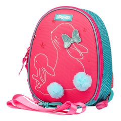 Рюкзак дошкільний 1Вересня K-43 Bunny, рожевий/бірюзовий - 1