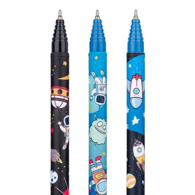 Ручка масляна YES Space Aliens 0,7 мм синяя - 3