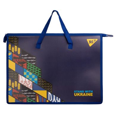 Папка портфель YES А3 з тканинними ручками Stand with Ukraine - 7