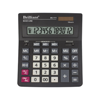 Калькулятор настільний BS-111 12 р., 2-пит - 1