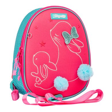 Рюкзак дошкольный 1Вересня K-43 Bunny, розовый/бирюзовый - 3