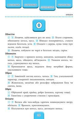 Шкільний словничок &mdash; Синоніми, антоніми, омоніми, пароніми. 1&mdash;4 класи - 5
