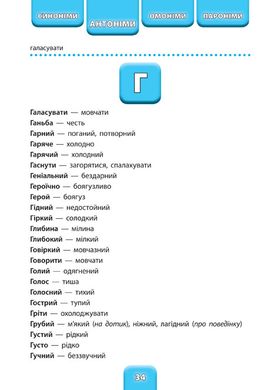 Шкільний словничок — Синоніми, антоніми, омоніми, пароніми. 1—4 класи - 3