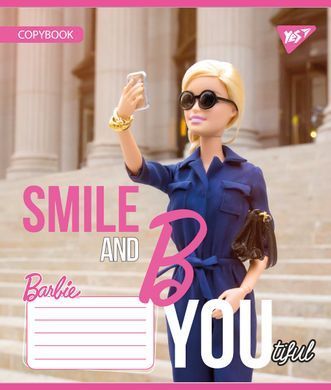 Тетрадь школьная Yes Barbie А5 12 листов клетка - 4